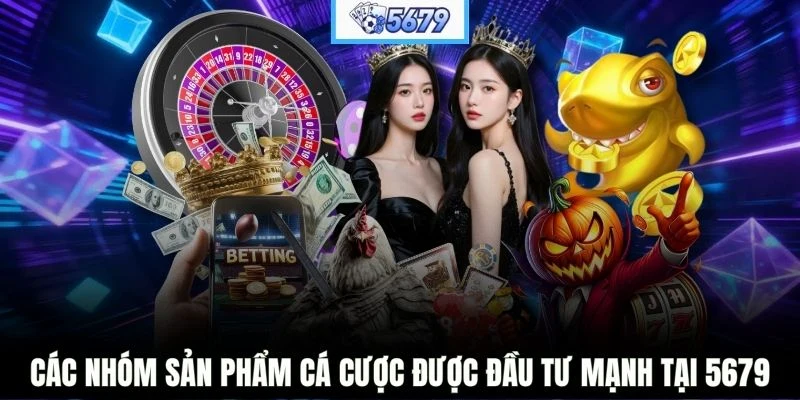 Các nhóm sản phẩm cá cược được đầu tư mạnh tại 5679